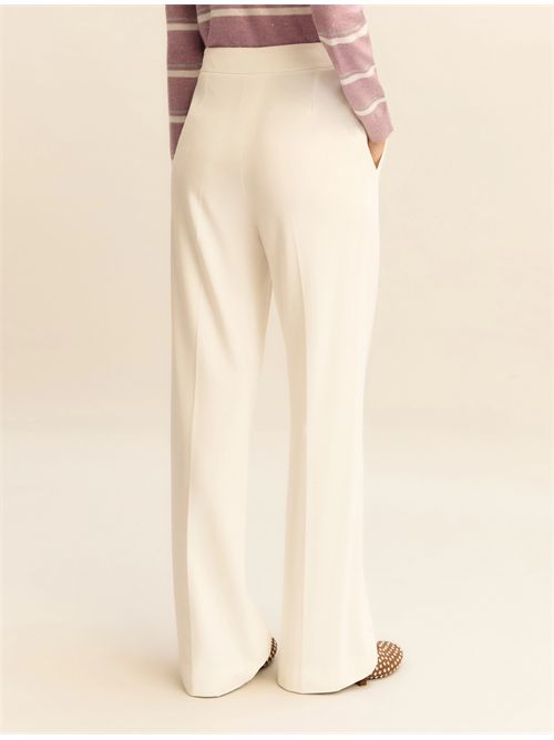Pantalone ampio in jersey - BIANCO EMME MARELLA | EMMPALAC454/001